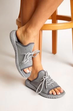 Tonny Black Sandalette - Grau - Flacher Absatz Herren Sandaletten 97009496