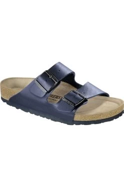 Birkenstock Pantolette - Blau - Flacher Absatz