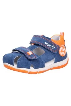 Superfit Sandalette - Blau - Flacher Absatz Herren Sandaletten 670860479