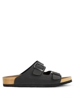 Slazenger Pantolette - Schwarz - Flacher Absatz Herren Pantolette 98378119