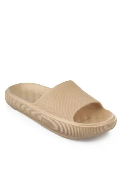 Esem Pantolette - Beige - Flacher Absatz Herren Pantolette 315991641