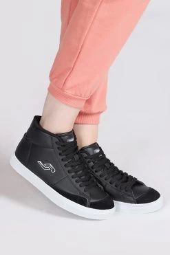 Jump Sneaker - Schwarz - Flacher Absatz
