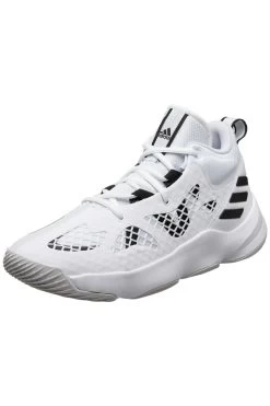 Adidas Basketballschuhe - Weiß - Flacher Absatz Herren Basketballschuhe 748781829