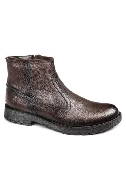 Jump Stiefelette - Braun - Flacher Absatz