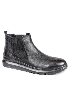 Jump Stiefelette - Schwarz - Flacher Absatz Herren Stiefelette 317776111