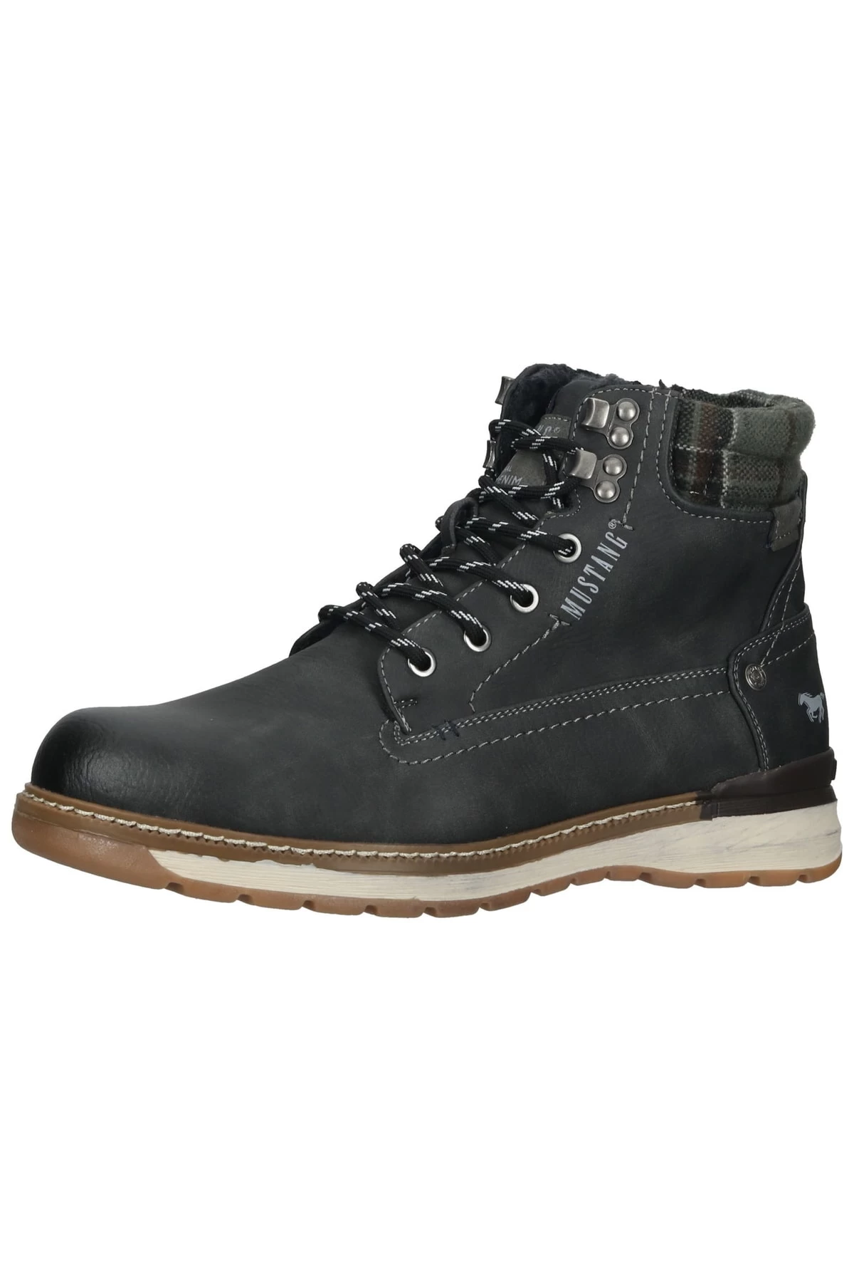 Mustang Stiefelette - Grau - Flacher Absatz 1 Mustang Stiefelette - Grau - Flacher Absatz