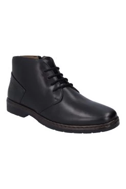 Josef Seibel Stiefelette - Schwarz - Blockabsatz Herren Stiefelette 752404556