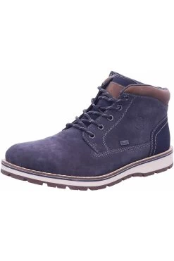 Rieker Stiefelette - Blau - Flacher Absatz Herren Stiefelette 670834399