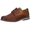 Fretz Men Business-Schuh - Braun - Blockabsatz Herren Business-Schuhe 697883236
