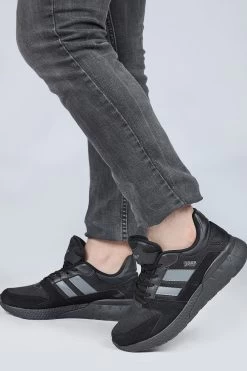 Jump Sneaker - Schwarz - Flacher Absatz Herren Sneaker 121214128