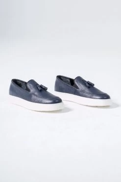 CZ London Loafer - Dunkelblau - Flacher Absatz Herren Loafers 154363198