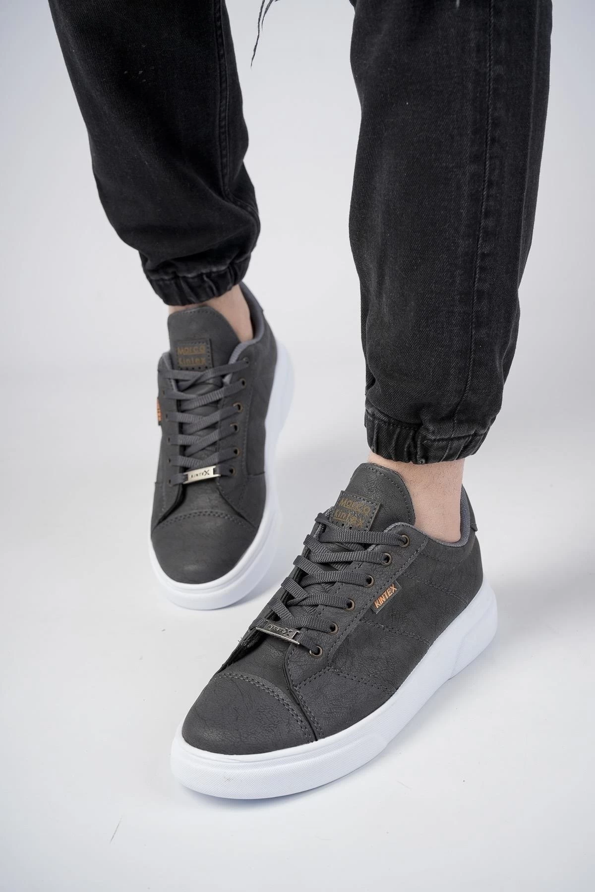 Muggo Flacher Schuh - Grau - Flacher Absatz Herren Flache Schuhe 648458255 2 Muggo Flacher Schuh - Grau - Flacher Absatz Herren Flache Schuhe 648458255 – Bild 2