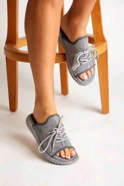 Tonny Black Sandalette - Grau - Flacher Absatz Herren Sandaletten 97009496 -Boutique-Schuhgeschäft 3 org zoom 1052