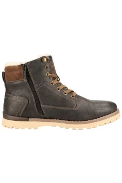 Mustang Stiefelette - Grau - Flacher Absatz Herren Stiefelette 730509191 -Boutique-Schuhgeschäft 3 org zoom 510