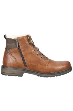 Mustang Stiefelette - Braun - Flacher Absatz Herren Stiefelette 730509311 -Boutique-Schuhgeschäft 3 org zoom 615