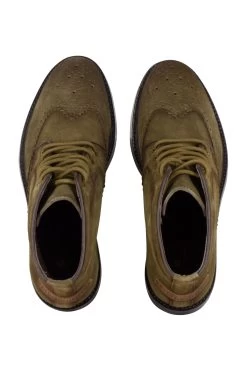 Dreimaster Stiefel - Khaki - Blockabsatz Herren Stiefel 748849219 -Boutique-Schuhgeschäft 3 org zoom 673