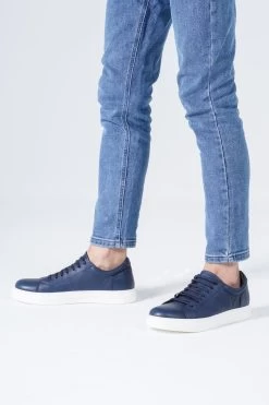 CZ London Flacher Schuh - Dunkelblau - Flacher Absatz -Boutique-Schuhgeschäft 3 org zoom 760