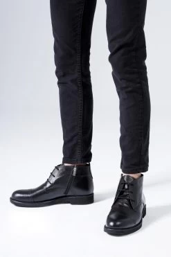 CZ London Stiefelette - Schwarz - Flacher Absatz Herren Stiefelette 151929624 -Boutique-Schuhgeschäft 4 org zoom 28