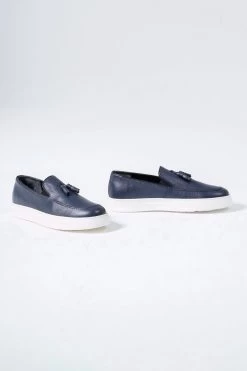 CZ London Loafer - Dunkelblau - Flacher Absatz Herren Loafers 154363198 -Boutique-Schuhgeschäft 4 org zoom 40